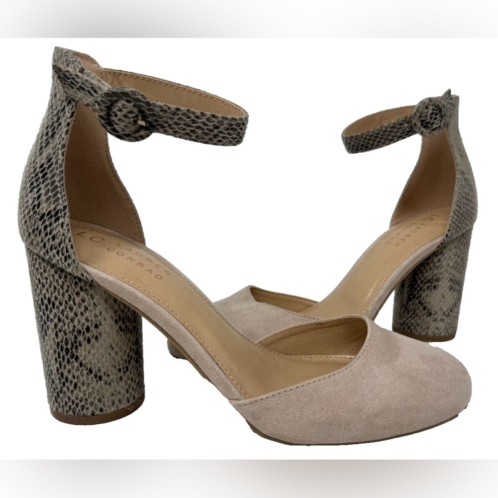 LC snake heeled sandals